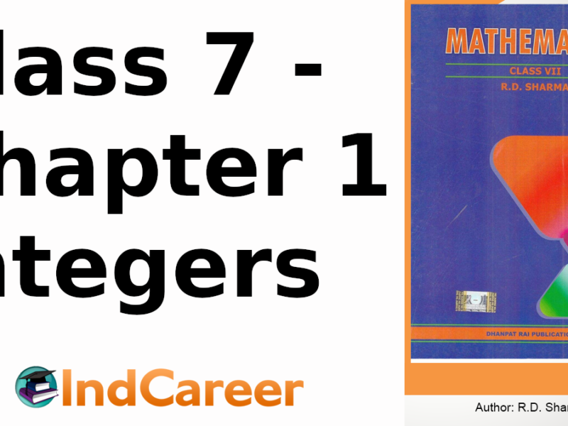 RD Sharma Solutions for Class 7 Maths Chapter 1–Integers