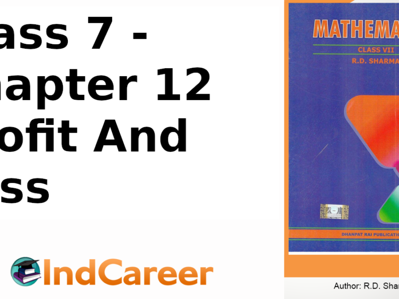 RD Sharma Solutions for Class 7 Maths Chapter 12–Profit And Loss