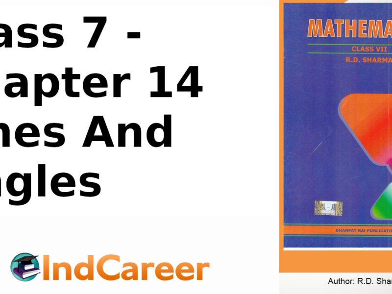 RD Sharma Solutions for Class 7 Maths Chapter 14–Lines And Angles