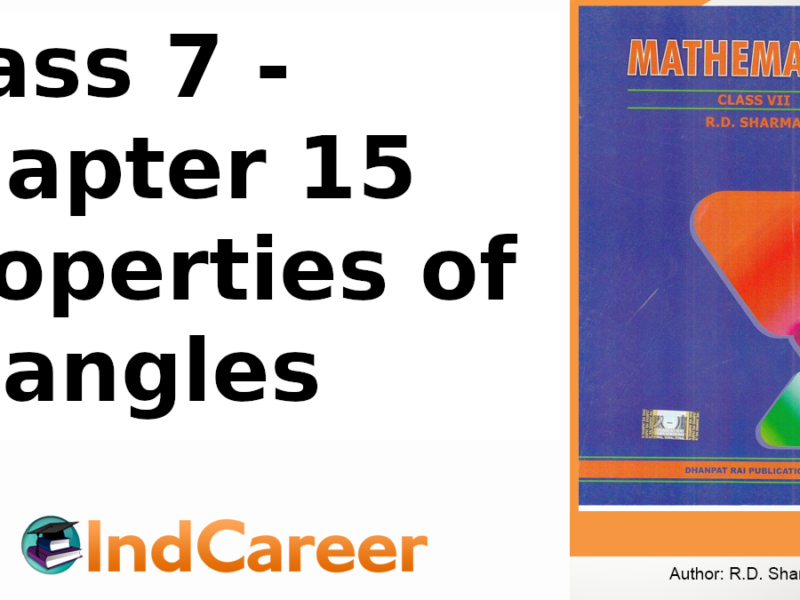 RD Sharma Solutions for Class 7 Maths Chapter 15–Properties of Triangles