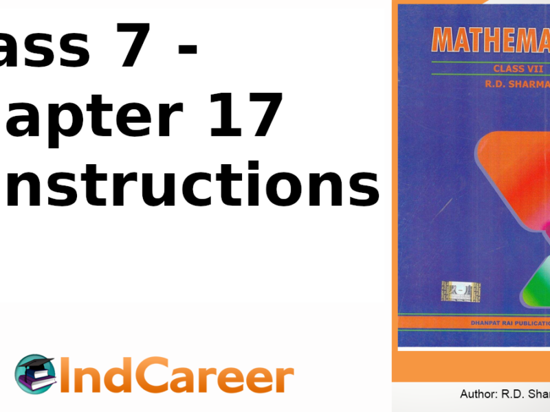 RD Sharma Solutions for Class 7 Maths Chapter 17–Constructions