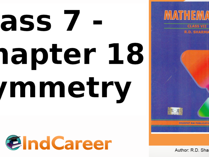 RD Sharma Solutions for Class 7 Maths Chapter 18–Symmetry