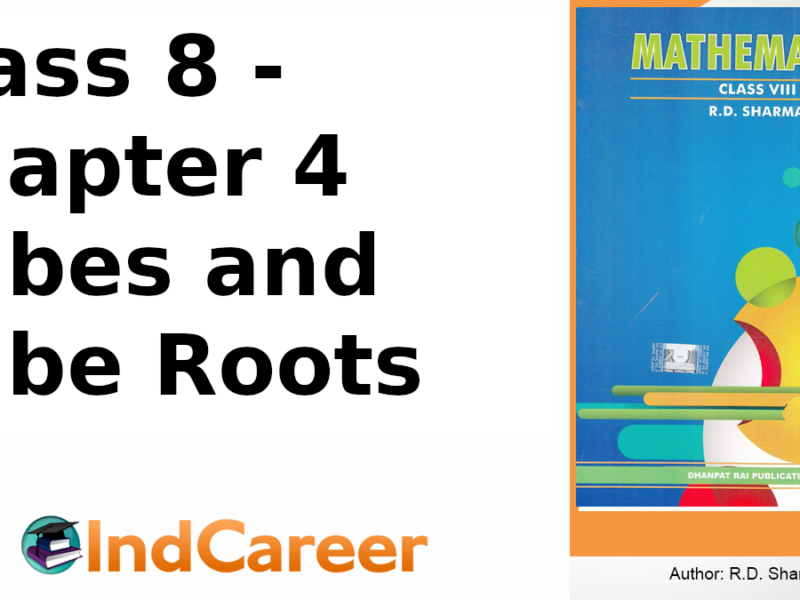RD Sharma Solutions for Class 8 Maths Chapter 4–Cubes and Cube Roots