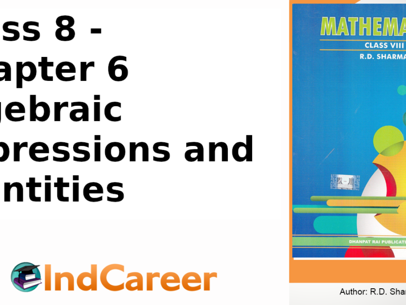 RD Sharma Solutions for Class 8 Maths Chapter 6–Algebraic Expressions and Identities