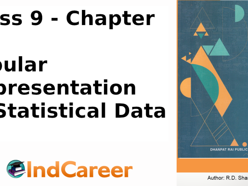 RD Sharma Solutions for Class 9 Maths Chapter 22–Tabular Representation of Statistical Data