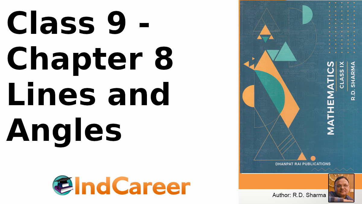 RD Sharma Solutions for Class 9 Maths Chapter 8–Lines and Angles