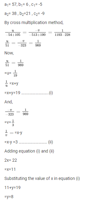 R D Sharma Solutions For Class 10 Maths Chapter 3 Pair of Linear Equations in Two Variables ex 3.4 - 22