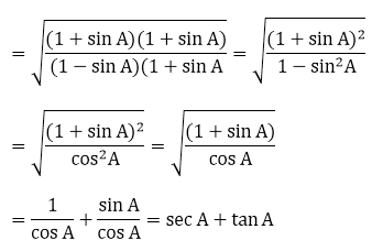 RD Sharma Solutions for Class 10 Maths Chapter 6 Trigonometric Identities