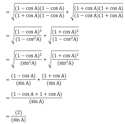 RD Sharma Solutions for Class 10 Maths Chapter 6 Trigonometric Identities