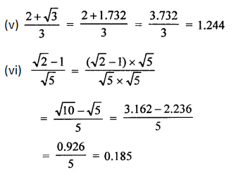RD Sharma Solutions for Class 9 Maths Chapter 3: Rationalisation