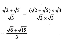 RD Sharma Solutions for Class 9 Maths Chapter 3: Rationalisation