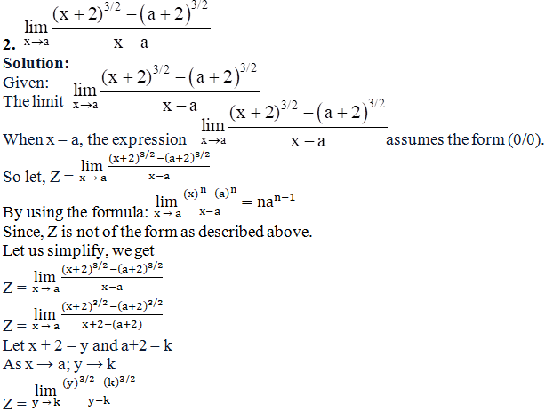RD Sharma Solutions for Class 11 Maths Chapter 29 – Limits