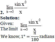 RD Sharma Solutions for Class 11 Maths Chapter 29 – Limits
