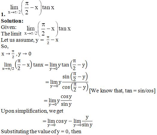 RD Sharma Solutions for Class 11 Maths Chapter 29 – Limits