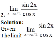 RD Sharma Solutions for Class 11 Maths Chapter 29 – Limits