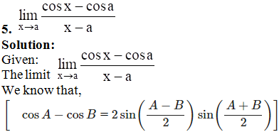 RD Sharma Solutions for Class 11 Maths Chapter 29 – Limits