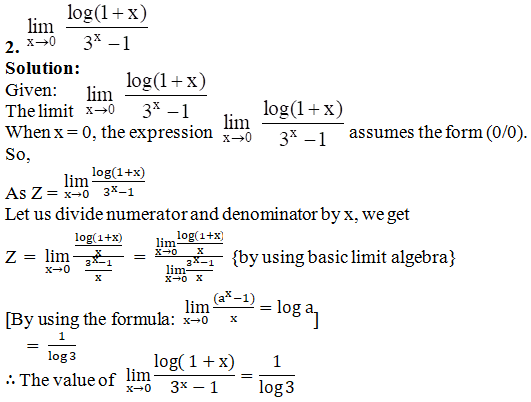 RD Sharma Solutions for Class 11 Maths Chapter 29 – Limits