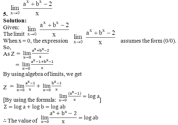 RD Sharma Solutions for Class 11 Maths Chapter 29 – Limits