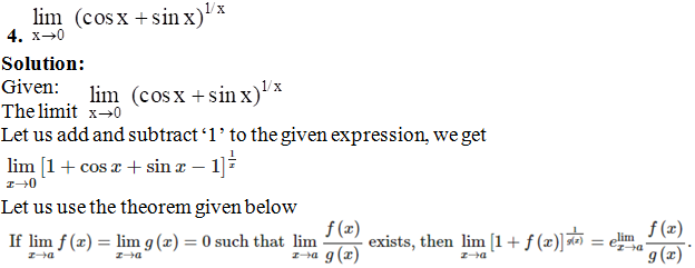 RD Sharma Solutions for Class 11 Maths Chapter 29 – Limits