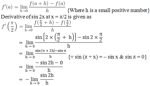 RD Sharma Solutions for Class 11 Maths Chapter 30 – Derivatives