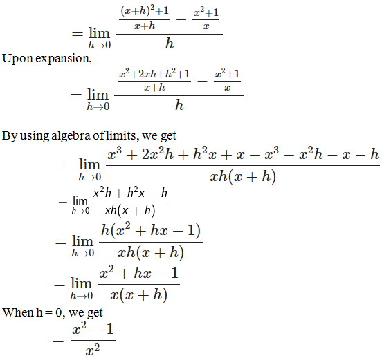 RD Sharma Solutions for Class 11 Maths Chapter 30 – Derivatives