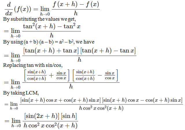 RD Sharma Solutions for Class 11 Maths Chapter 30 – Derivatives