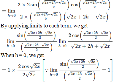 RD Sharma Solutions for Class 11 Maths Chapter 30 – Derivatives