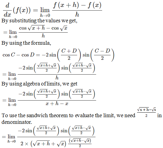 RD Sharma Solutions for Class 11 Maths Chapter 30 – Derivatives