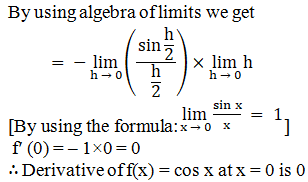 RD Sharma Solutions for Class 11 Maths Chapter 30 – Derivatives