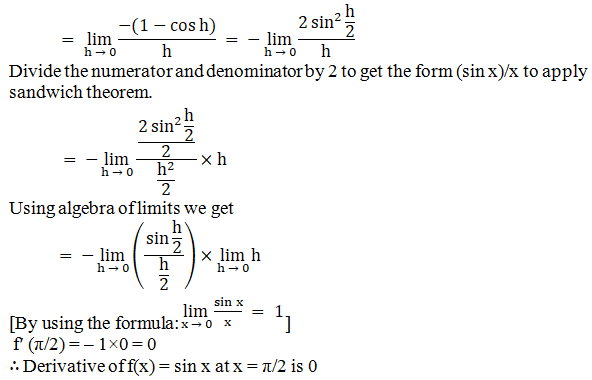 RD Sharma Solutions for Class 11 Maths Chapter 30 – Derivatives