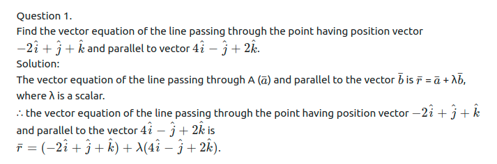 Maharashtra Board Solutions Class 12-Arts & Science Maths (Part 1): Chapter 6- Line and Plane Ex 6.1