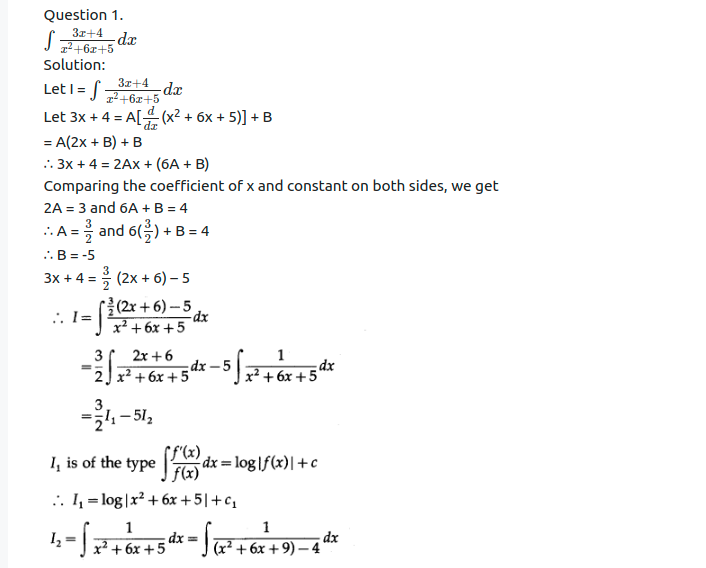 Maharashtra Board Solutions Class 12-Arts & Science Maths (Part 2): Chapter 3- Indefinite Integration Ex 3.2 (C)