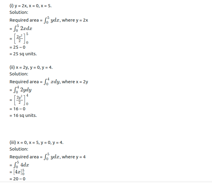Maharashtra Board Solutions Class 12-Arts & Science Maths (Part 2): Chapter 5- Application of Definite Integration Ex 5.1