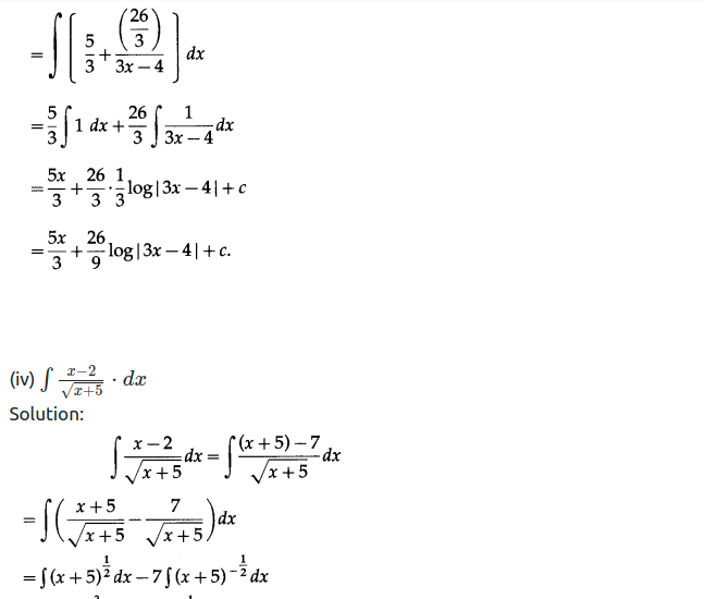 Maharashtra Board Solutions Class 12-Arts & Science Maths (Part 2): Chapter 3- Indefinite Integration Ex 3.1