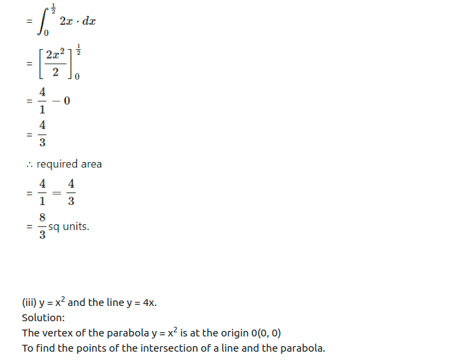 Maharashtra Board Solutions Class 12-Arts & Science Maths (Part 2): Chapter 5- Application of Definite Integration Ex 5.1