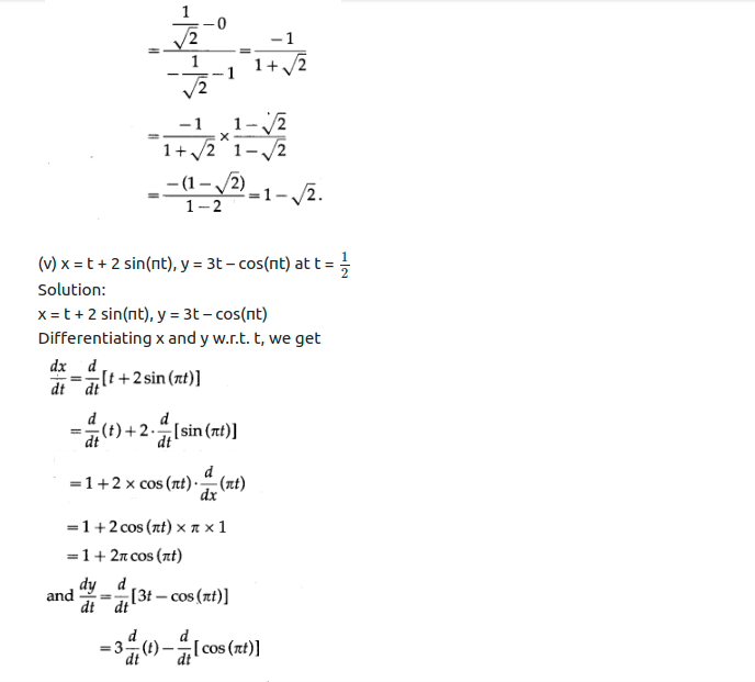 Maharashtra Board Solutions Class 12-Arts & Science Maths (Part 2): Chapter 1- Differentiation Ex 1.4