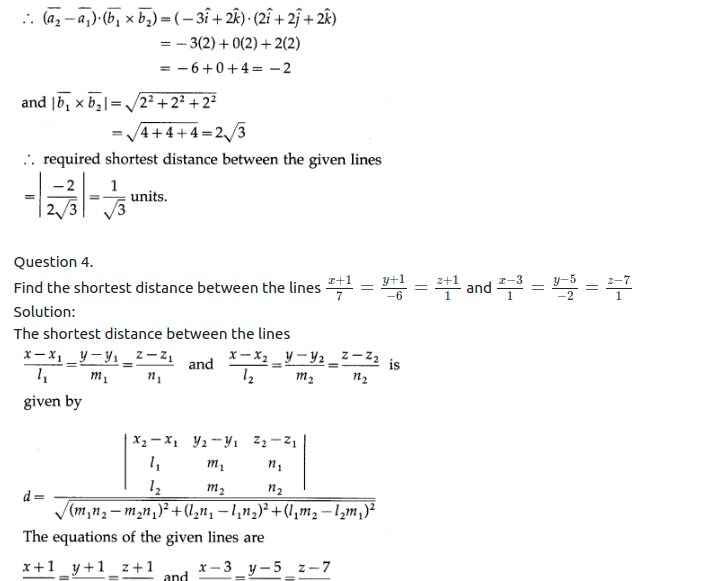 Maharashtra Board Solutions Class 12-Arts & Science Maths (Part 1): Chapter 6- Line and Plane Ex 6.2