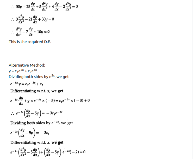 Maharashtra Board Solutions Class 12-Arts & Science Maths (Part 2): Chapter 6- Differential Equations Ex 6.2