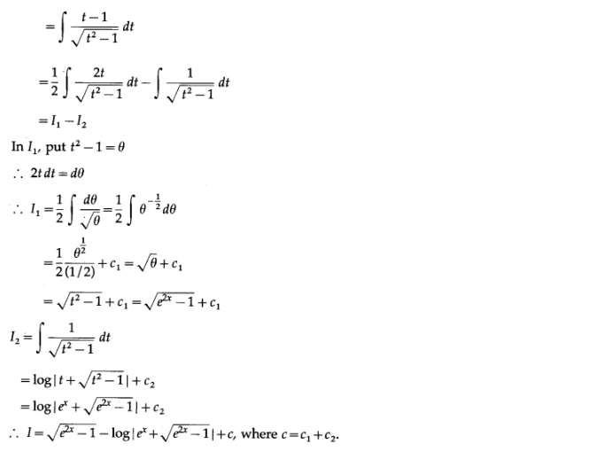 Maharashtra Board Solutions Class 12-Arts & Science Maths (Part 2): Chapter 3- Indefinite Integration Ex 3.2 (C)