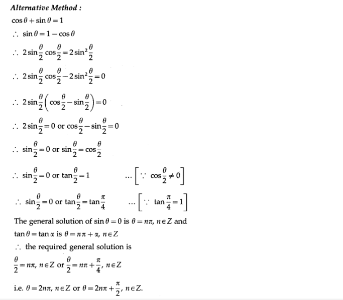 Maharashtra Board Solutions Class 12-Arts & Science Maths (Part 1): Chapter 3- Trigonometric Functions Ex 3.1