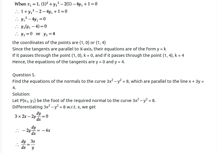 Maharashtra Board Solutions Class 12-Arts & Science Maths (Part 2): Chapter 2- Applications of Derivatives Ex 2.1