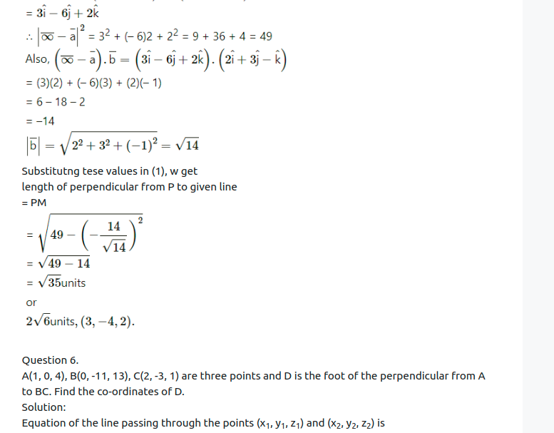 Maharashtra Board Solutions Class 12-Arts & Science Maths (Part 1): Chapter 6- Line and Plane Ex 6.2
