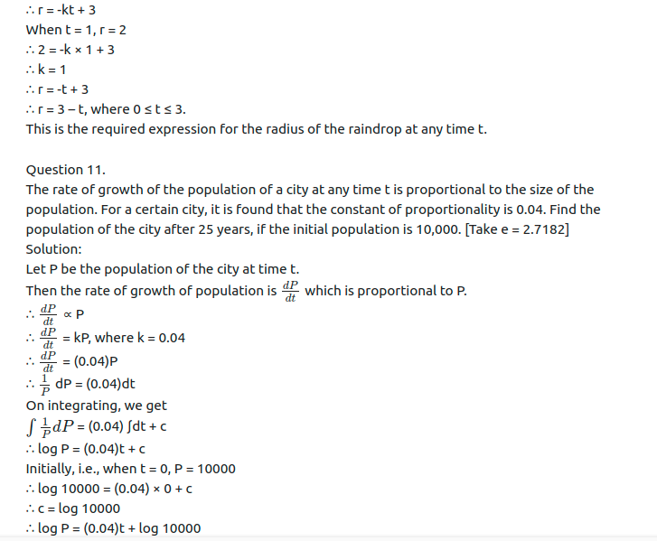 Maharashtra Board Solutions Class 12-Arts & Science Maths (Part 2): Chapter 6- Differential Equations Ex 6.6