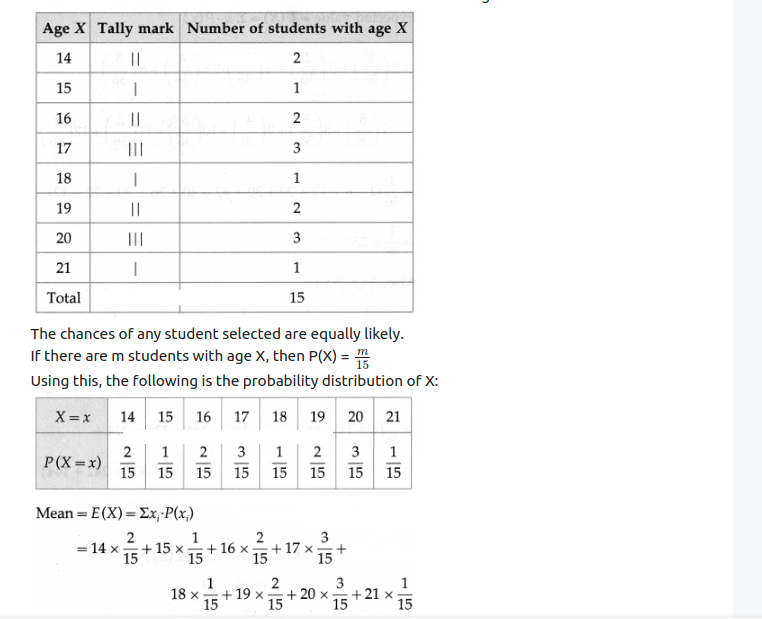 Maharashtra Board Solutions Class 12-Arts & Science Maths (Part 2): Chapter 7- Probability Distributions Ex 7.1