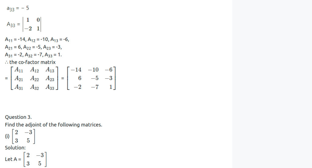 Maharashtra Board Solutions Class 12-Arts & Science Maths (Part 1): Chapter 2- Matrices