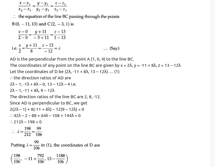 Maharashtra Board Solutions Class 12-Arts & Science Maths (Part 1): Chapter 6- Line and Plane Ex 6.2