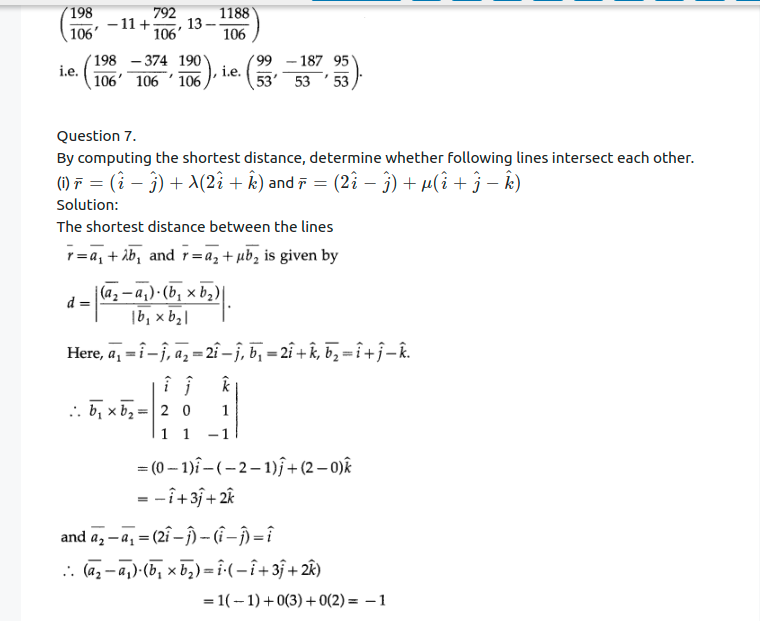 Maharashtra Board Solutions Class 12-Arts & Science Maths (Part 1): Chapter 6- Line and Plane Ex 6.2