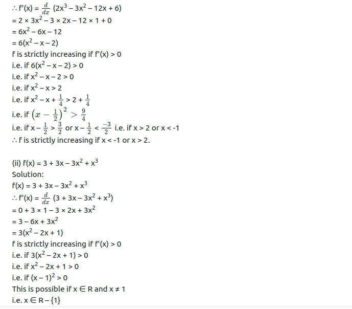 Maharashtra Board Solutions Class 12-Arts & Science Maths (Part 2): Chapter 2- Applications of Derivatives Ex 2.4