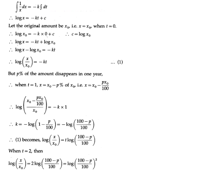 Maharashtra Board Solutions Class 12-Arts & Science Maths (Part 2): Chapter 6- Differential Equations Ex 6.6