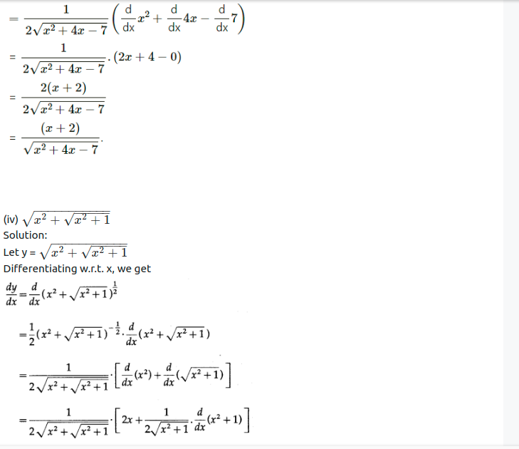 Maharashtra Board Solutions Class 12-Arts & Science Maths (Part 2): Chapter 1- Differentiation Ex 1.1